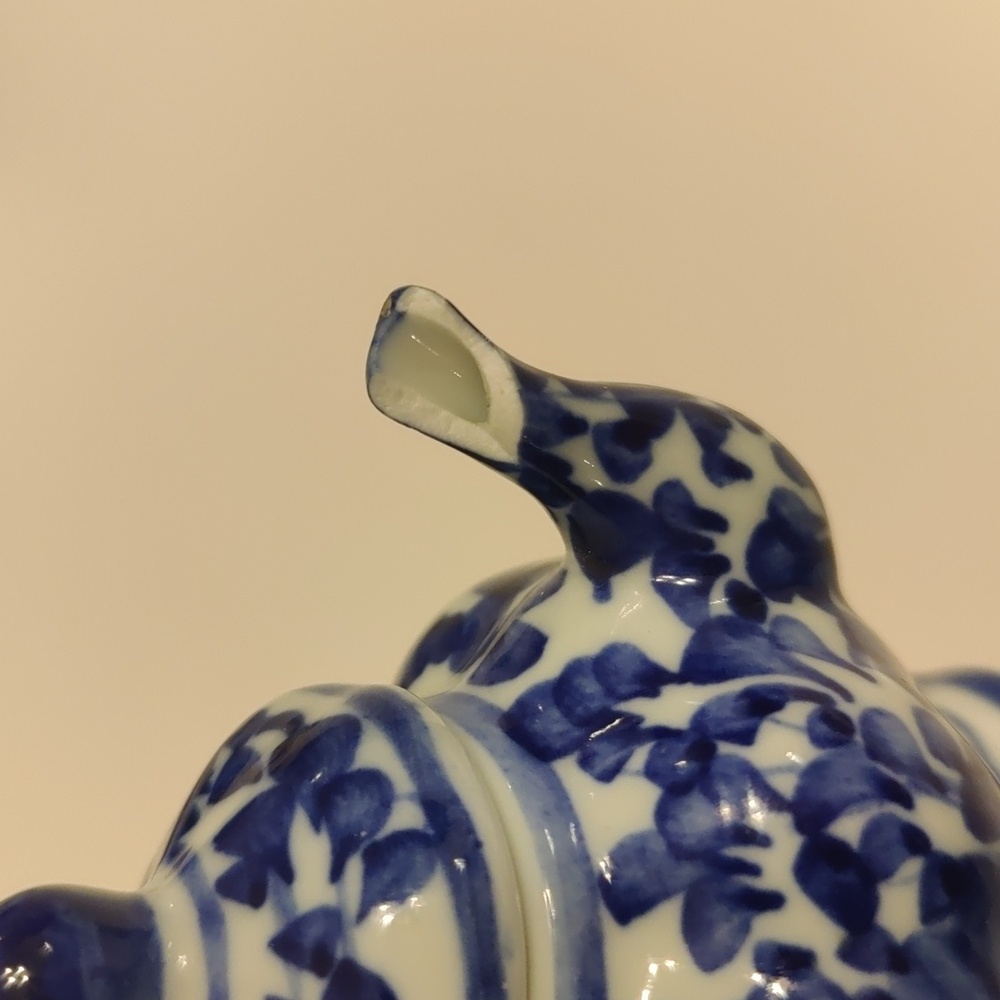 Vintage Retro Inspired Cottage Core Delft Blue Hand Painted Ceramic Lot Of 3 - Picture 3 of 15